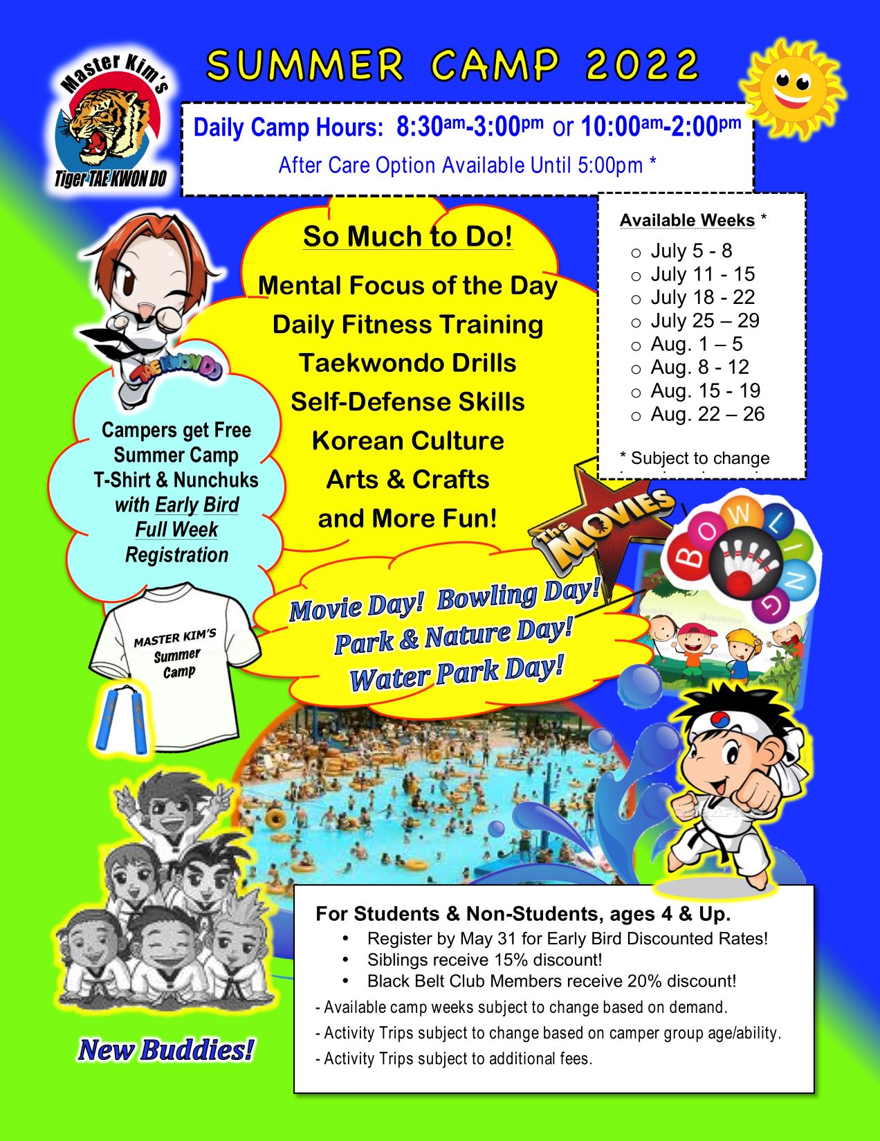 Summer Camp 2022 Flier